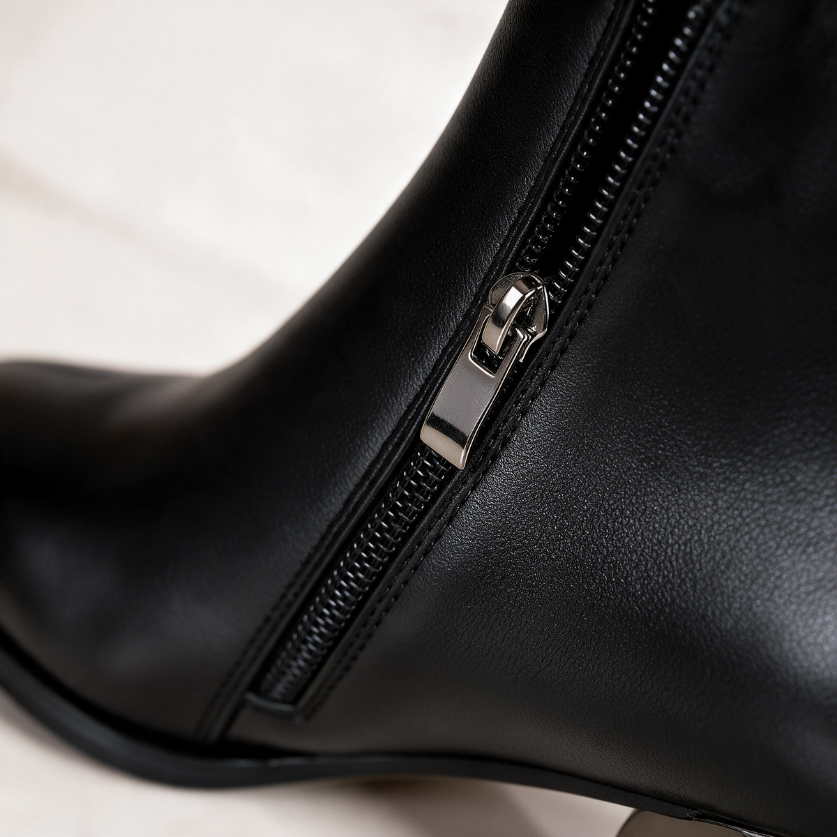 Women's Ankle Boots | Pointed Toe & Metallic Heel