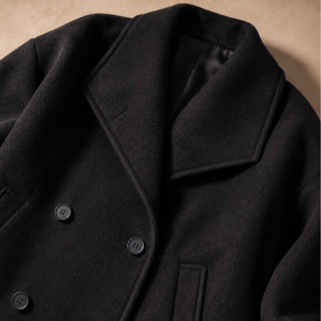 Women's Crop Coat | Oversized Collar & Cosy Finish