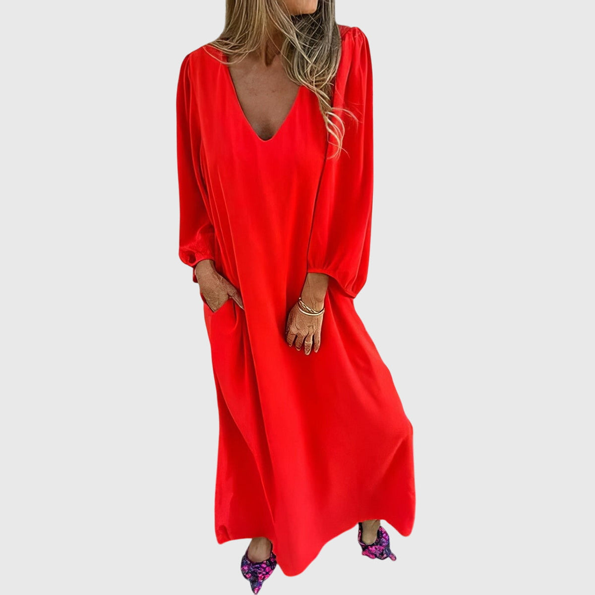 Carol™ - Bohemian Maxi Dress with Pockets for Every Occasion