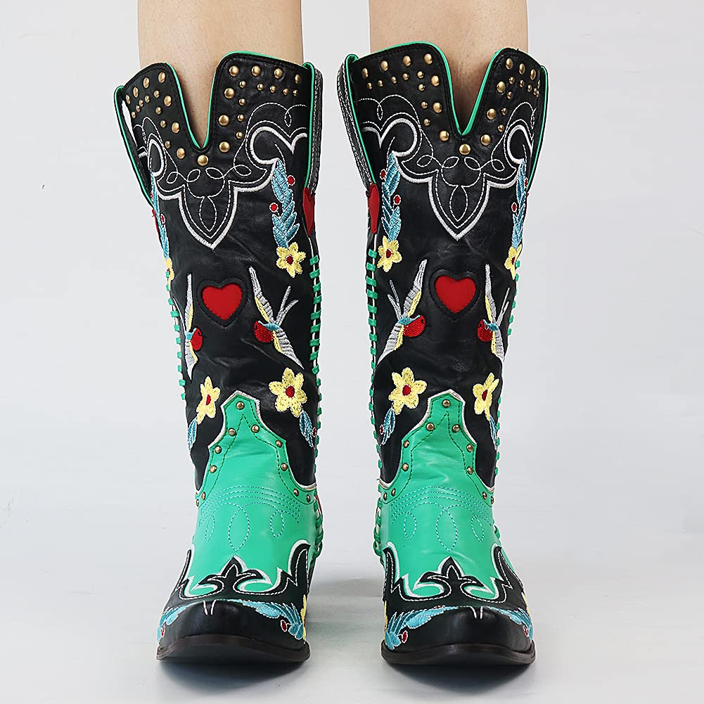 Claire | Stylish Women’s Embroidered Cowboy Boots for Any Occasion