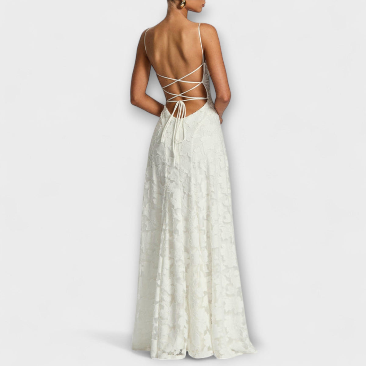 Floral Lace Maxi Dress for Special Occasions