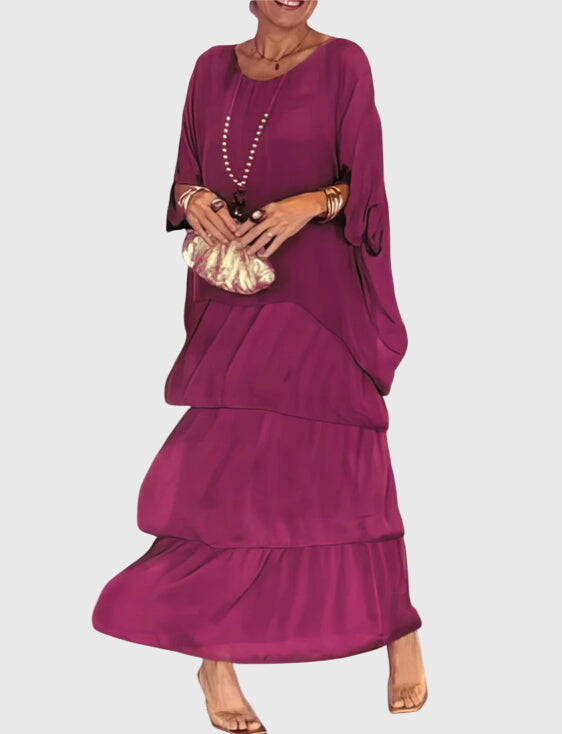 Long Dress Women's | Layered Ruffle & Elegant Design