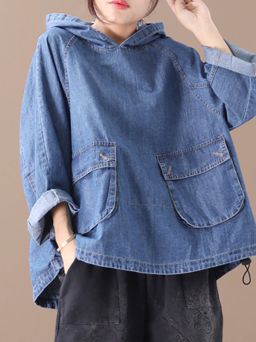 Women's Hoodie Loose Fit Hooded Long Sleeve Casual with Drawstring