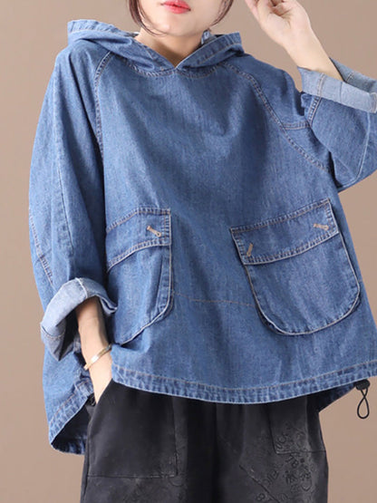 Women's Hoodie Loose Fit Hooded Long Sleeve Casual with Drawstring