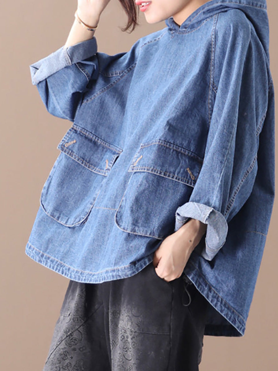 Women's Hoodie Loose Fit Hooded Long Sleeve Casual with Drawstring