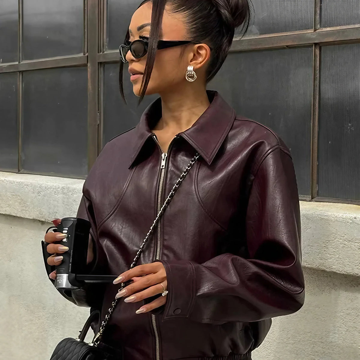 Women's Bomber Jacket | Cropped Fit & Lightweight Warmth 1