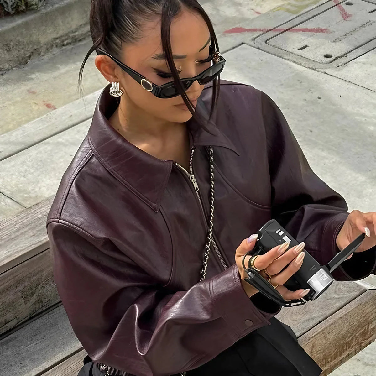 Women's Bomber Jacket | Cropped Fit & Lightweight Warmth 2