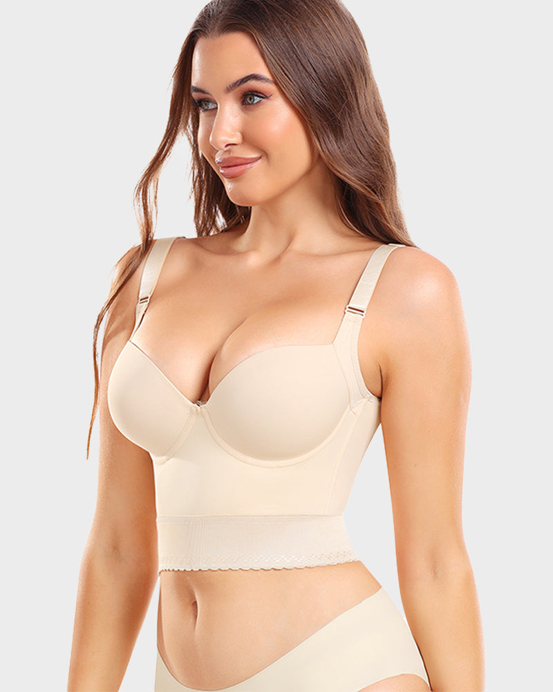 Shapewear Longline Push-Up Bra for All-Day Wear