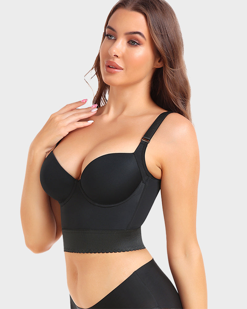 Shapewear Longline Push-Up Bra for All-Day Wear