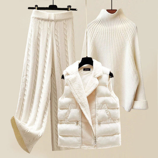 Women's 3-Piece Knit Set | Layered Warmth & Style
