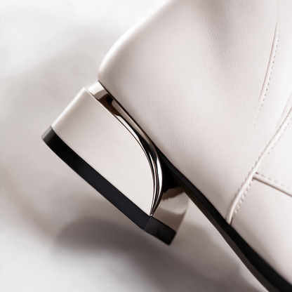 Women's Ankle Boots | Pointed Toe & Metallic Heel