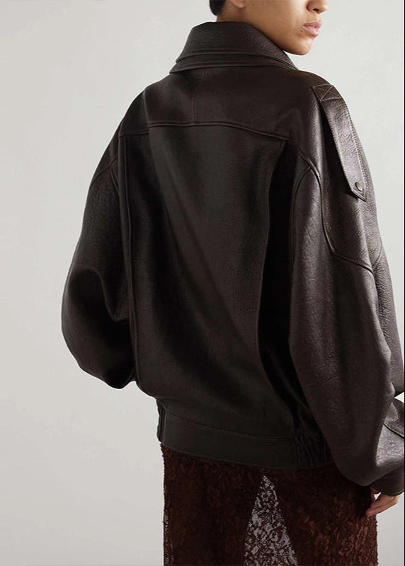 Women's Bomber Jacket Oversized Asymmetrical Zip with Belted Waist
