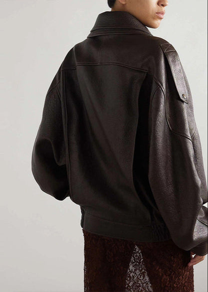 Women's Bomber Jacket Oversized Asymmetrical Zip with Belted Waist