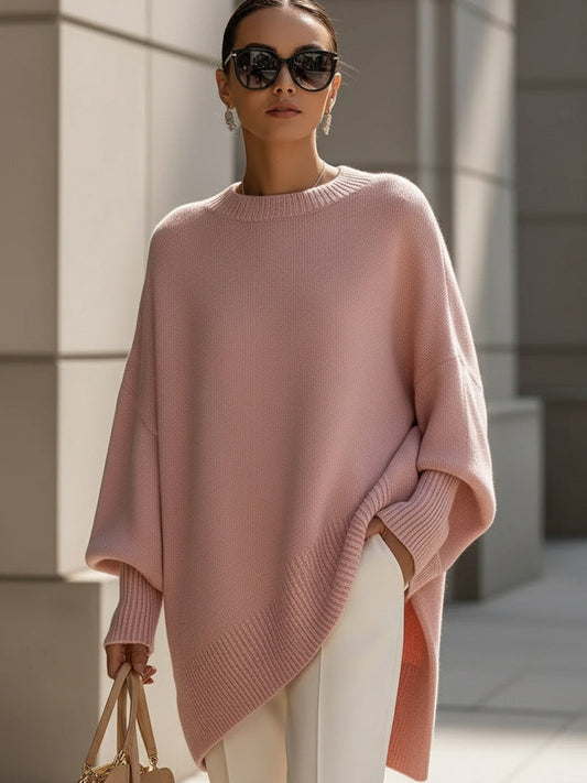 Women's Chunky Knit Jumper | Batwing Sleeves & Relaxed Fit