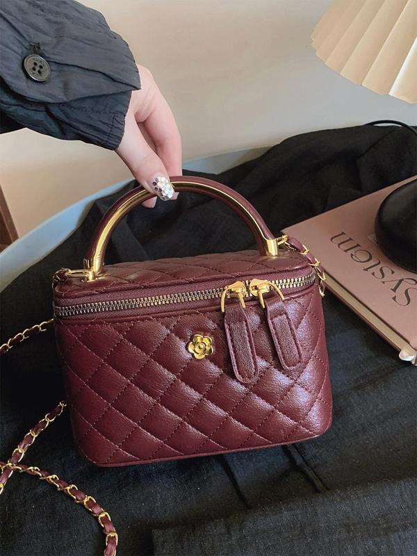 Women's Crossbody Bag Quilted Roomy Interior with Adjustable Strap