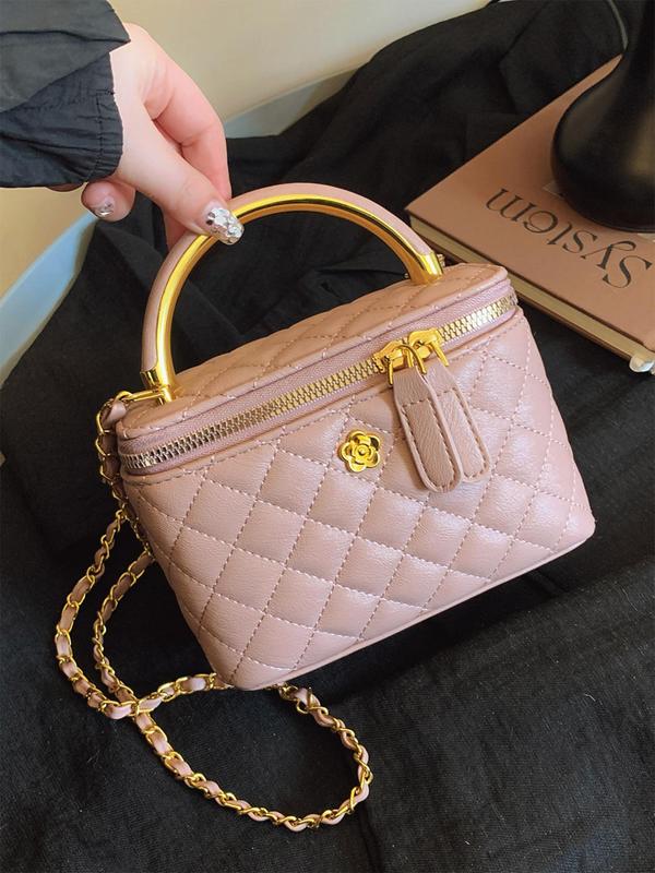 Women's Crossbody Bag Quilted Roomy Interior with Adjustable Strap