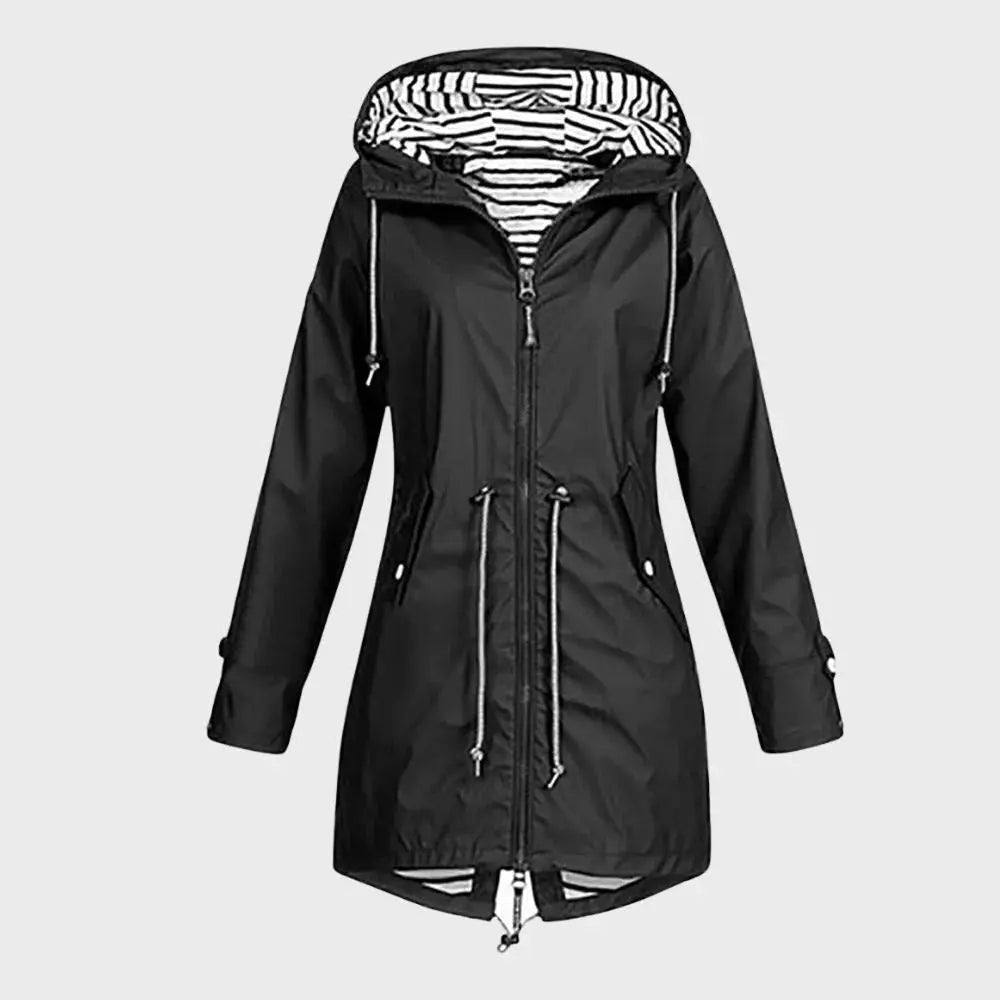 Women's Hoodie | Drawcord Hood, Full-Length Zip Front