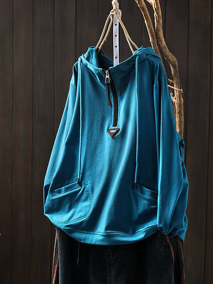 Women's Hoodie Full Sleeve Regular Fit Pullover with Drawstring Hood