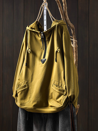 Women's Hoodie Full Sleeve Regular Fit Pullover with Drawstring Hood