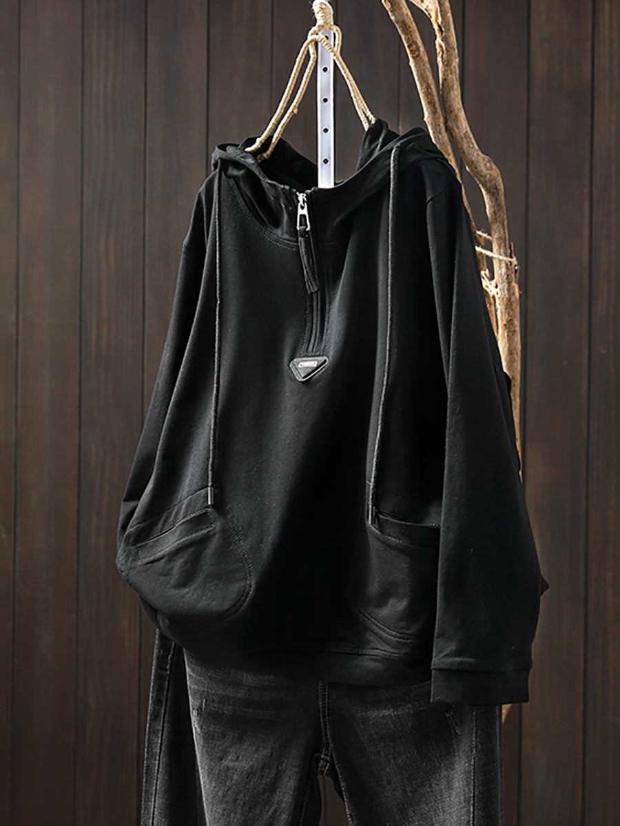 Women's Hoodie Full Sleeve Regular Fit Pullover with Drawstring Hood