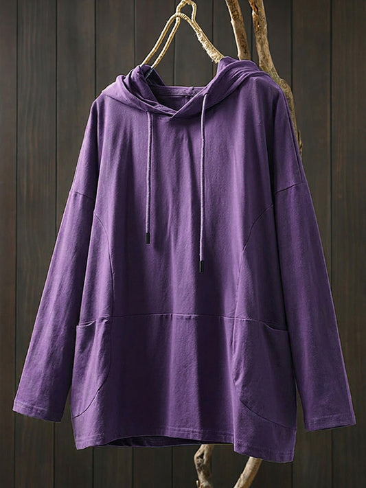 Women's Hoodie Pullover Long Sleeve Casual Hooded with Kangaroo Pocket