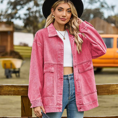 Women's Jacket | Press-Stud Front, Flap Hip Pockets