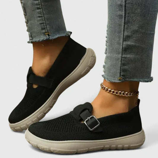 Women's Loafers Cushioned Soles Arch Support with Adjustable Strap