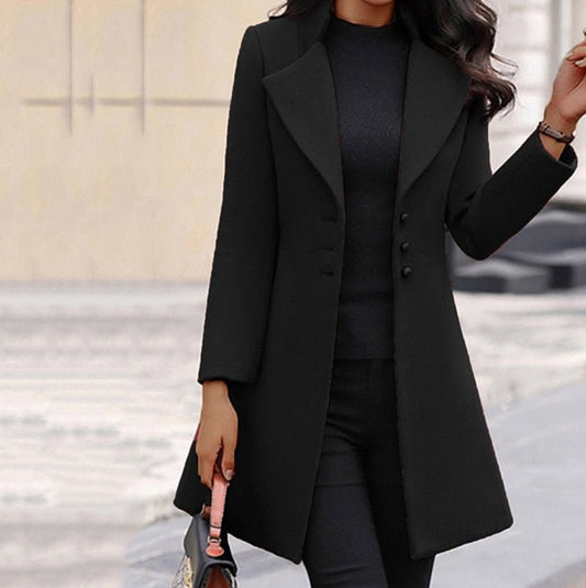 Women's Long Blazer | Slim Fit & Single-Breasted