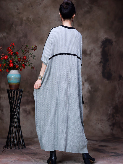 Women's Long Coat | V-Neck & Loose Fit