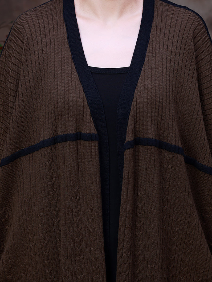 Women's Long Coat | V-Neck & Loose Fit