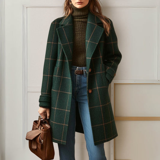 Women's Long Coat | Warm & Tailored Fit