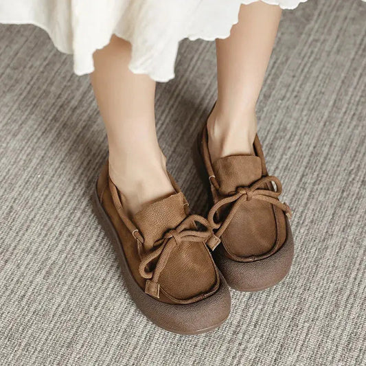 Women's Mary Jane Flats Hollow Cutout Versatile Slip On with Round Toe