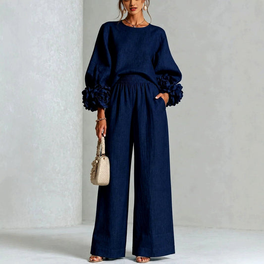Women's Matching Set | Wide Leg & Balloon Sleeve