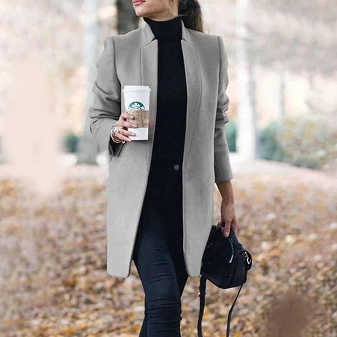 Women's Open Front Long Coat | Lightweight & Versatile