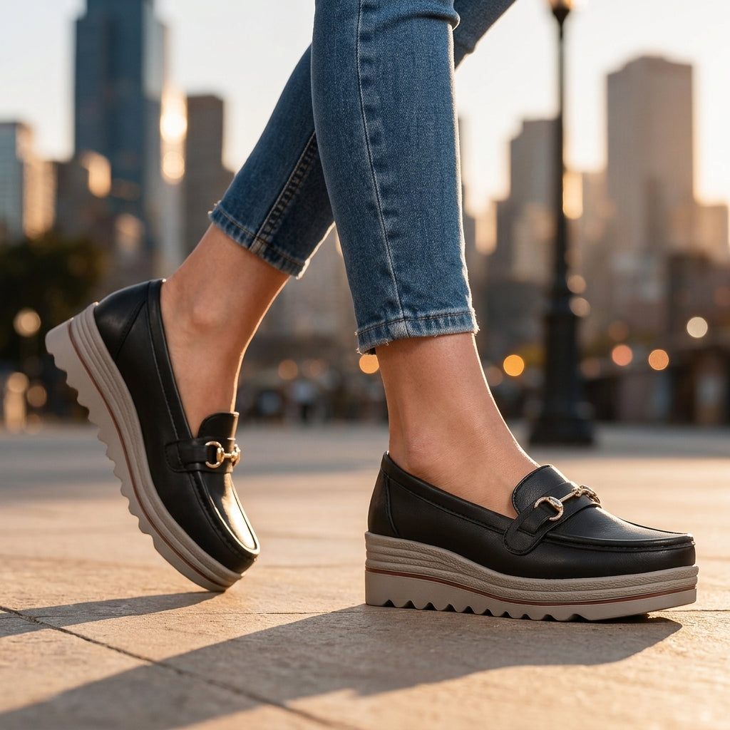 Women's Orthopedic Platform Loafers | All-Day Comfort & Support