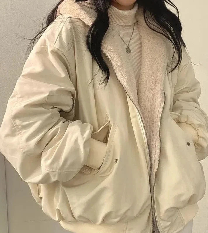 Women's Puffer Bomber Jacket | Wind Proof & Warm