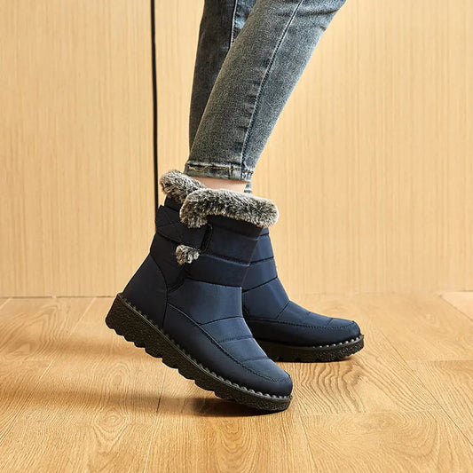 Women's Snow Boots High Cut Round Toe Insulated with Non Slip Sole
