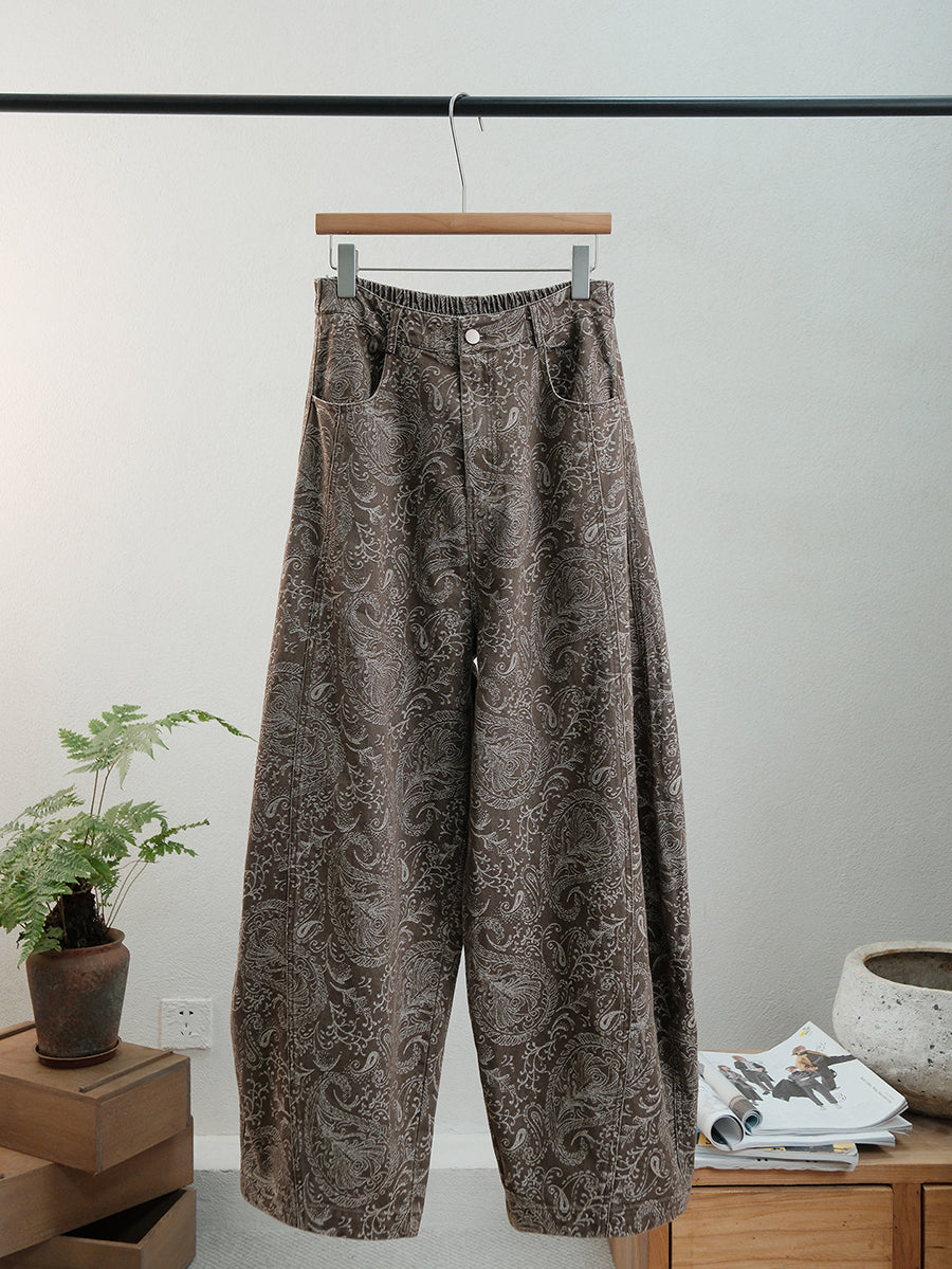 Women's Plus Size Jeans | Retro Flower Print & Elasticated Comfort 2