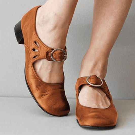 Women's Strappy Ballet Flats | Adjustable Buckle & Comfort