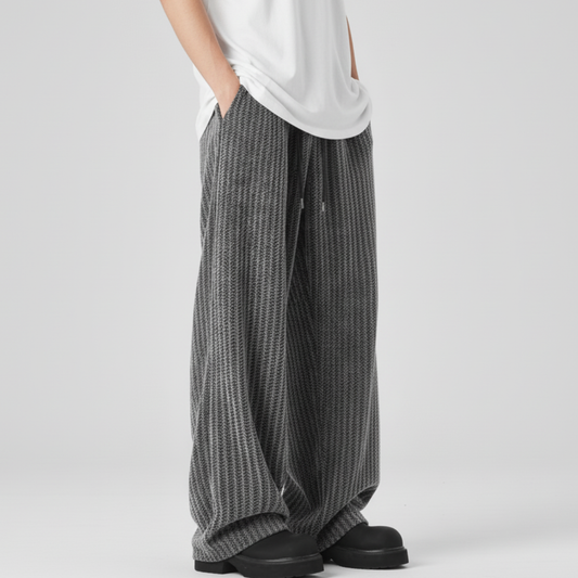 Women's Striped Sweatpants | Soft Knit & Relaxed Fit