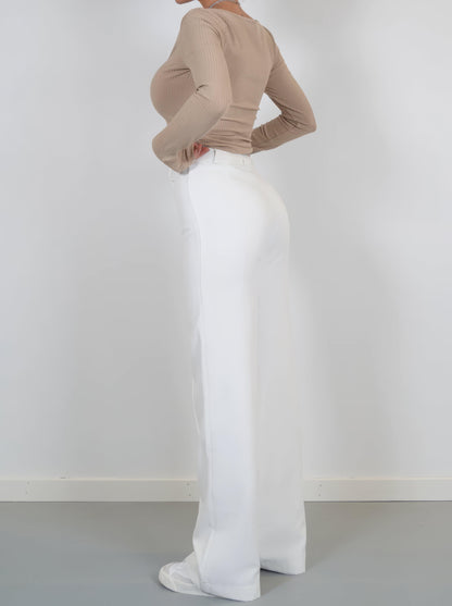 Women's Wide Leg Trousers | High-Waisted & Flattering Fit
