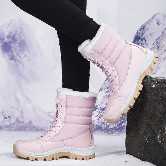 Women's Winter Boots | Lace-Up & Side Zip Closure