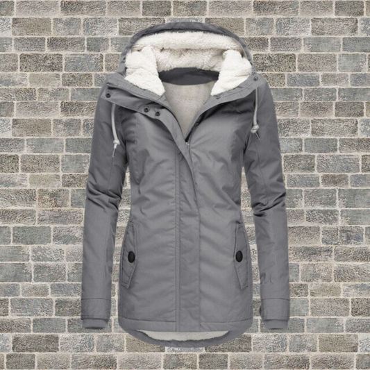 Women's Winter Coat | Hooded & Double Fastening