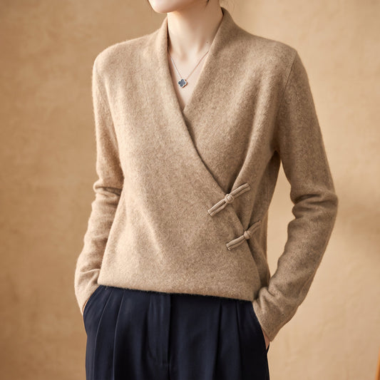 Women's Wrap Sweater | Breathable & Warm