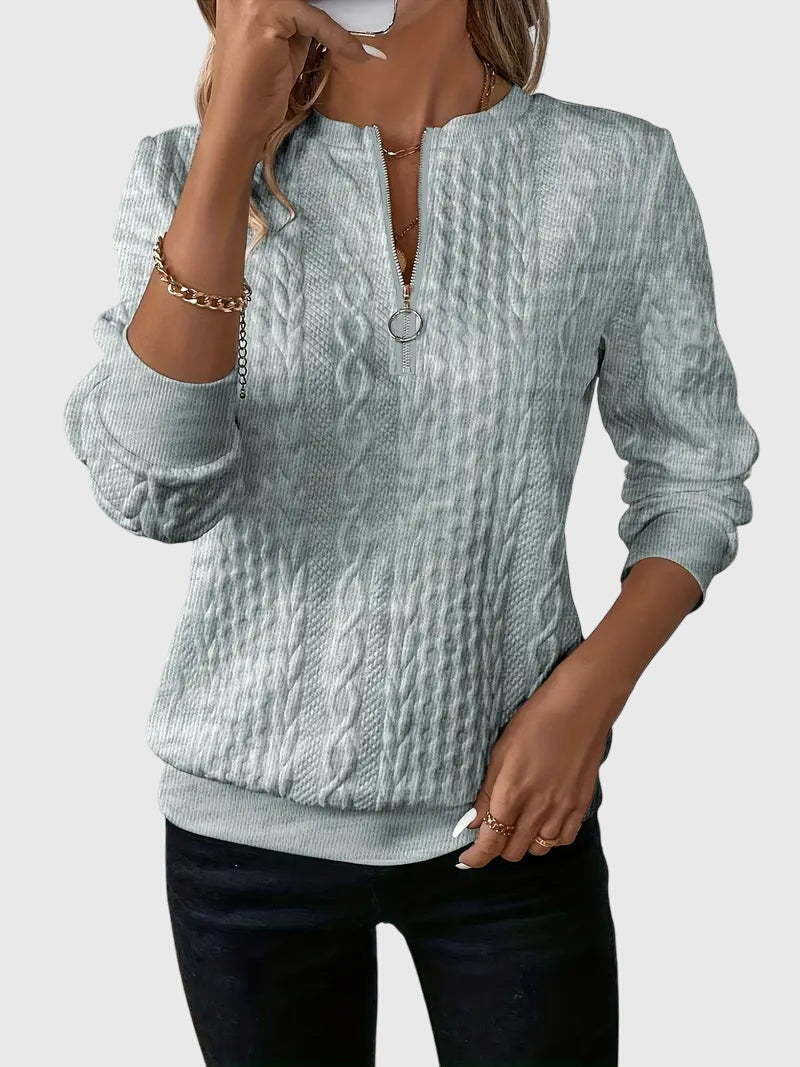 Women's Zip-Up Sweater | Adjustable Comfort