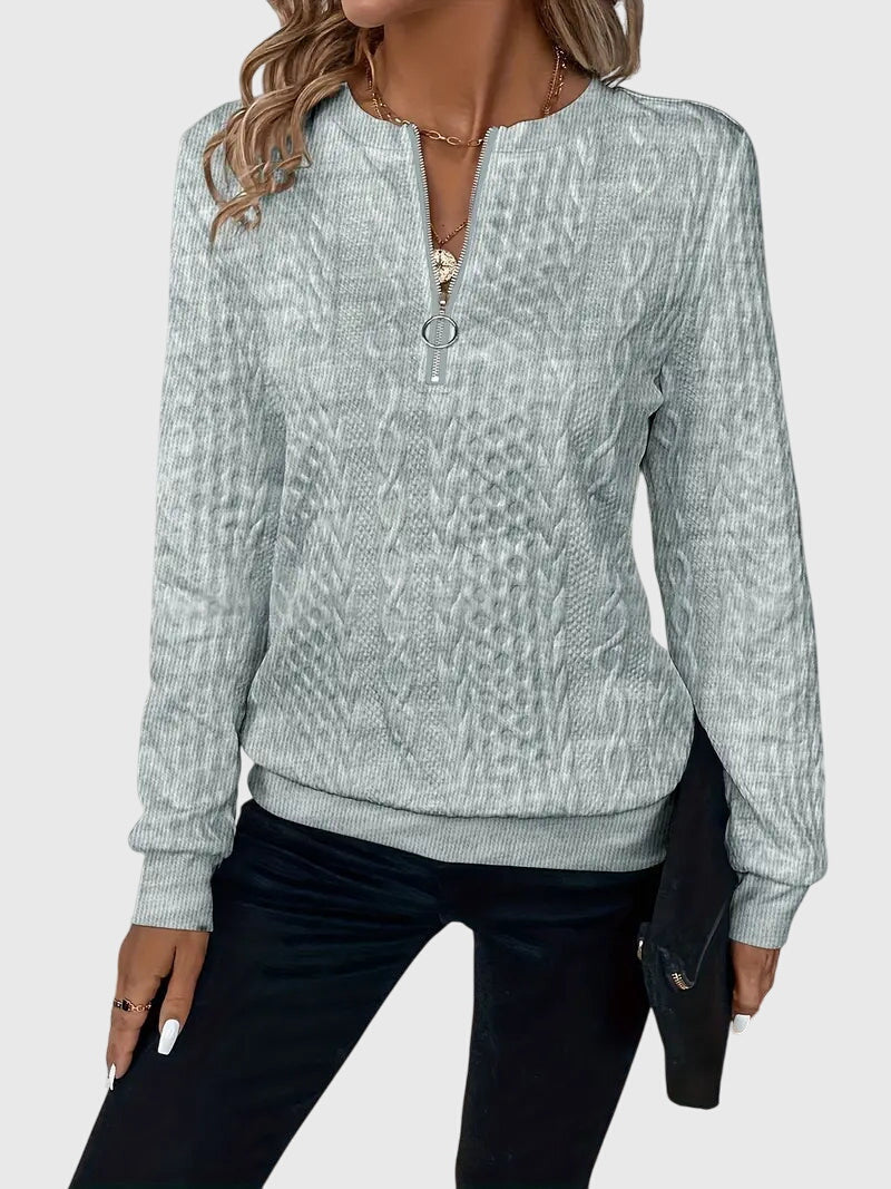 Women's Zip-Up Sweater | Adjustable Comfort