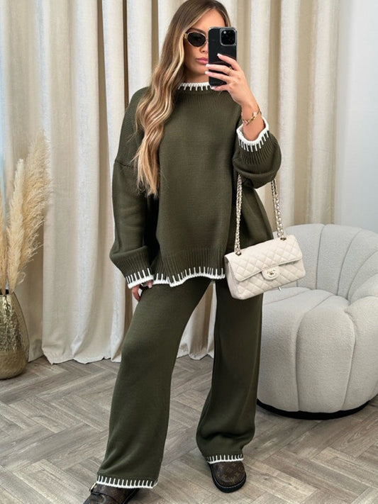 Women's Knit Two-Piece Set | Relaxed Fit & Cozy Comfort 1