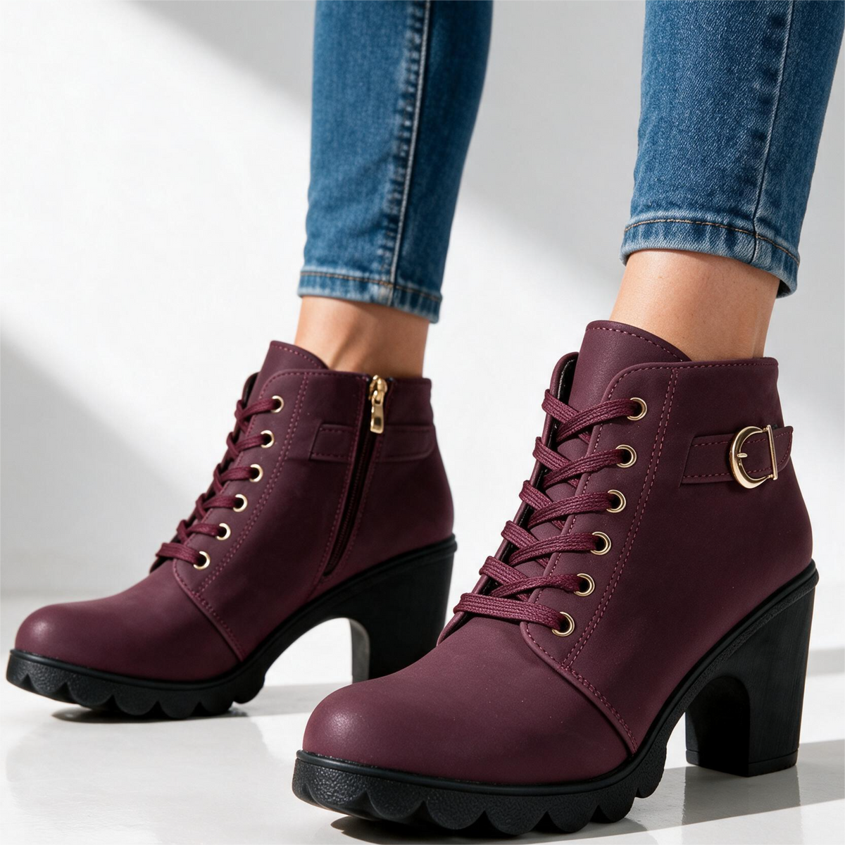 Women's Ankle Boots | Block Heel & All-Day Comfort 1