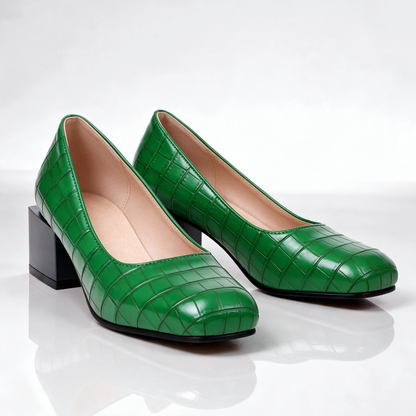 Women's Block Heels | Cushioned Comfort & Textured Design 13